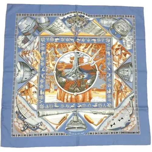 Pre-owned Scarves, female, , Size: ONE SIZE Pre-owned Silk scarves - Hermès Vintage - Modalova