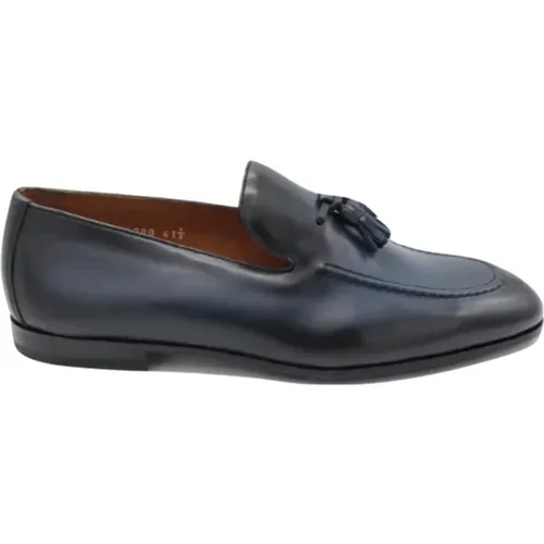 Men's Leather Loafer with Tassels , male, Sizes: 7 UK, 6 1/2 UK, 7 1/2 UK - Doucal's - Modalova