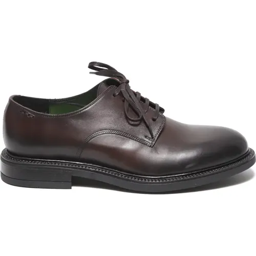 Leather Derby Shoes Aw23 , male, Sizes: 8 1/2 UK, 10 UK, 9 1/2 UK, 8 UK - Alexander Hotto - Modalova