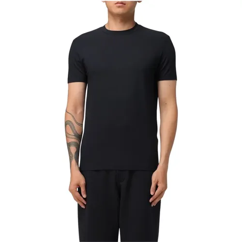 T-Shirts, male, , Size: S Classic Short Sleeve T-Shirt - Emporio Armani - Modalova