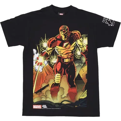 T-Shirts, male, , Size: S Iron Man Tee Short Sleeve T-shirt - HUF - Modalova
