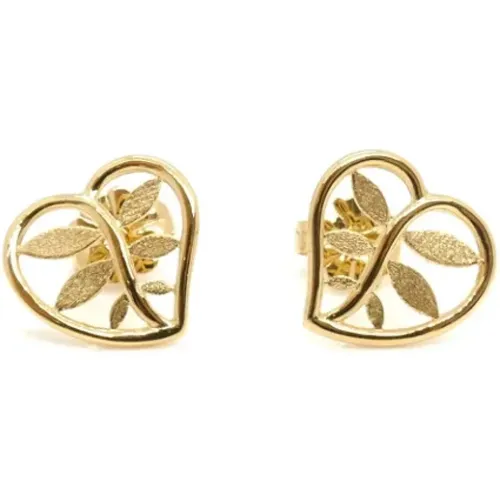 Pre-owned Jewellery, female, , Size: ONE SIZE Pre-owned Gold earrings - Tiffany & Co. Pre-owned - Modalova