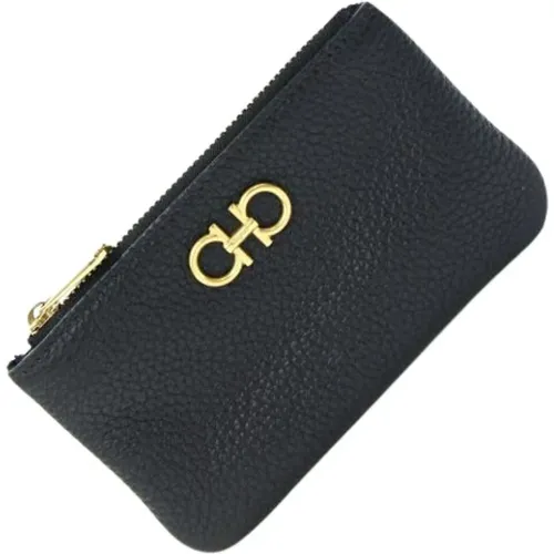 Pre-owned Wallets, female, , Size: ONE SIZE Pre-owned Leather Wallet - Salvatore Ferragamo Pre-owned - Modalova