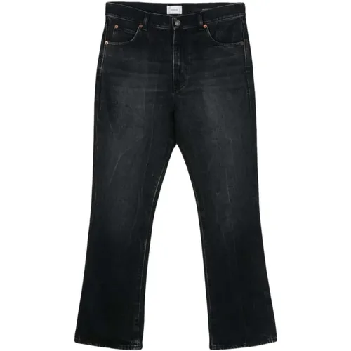 Schwarze Baumwoll-Denim-Jeans , Herren, Größe: W36 - Haikure - Modalova