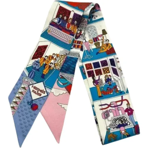 Pre-owned Canvas scarves , female, Sizes: ONE SIZE - Hermès Vintage - Modalova