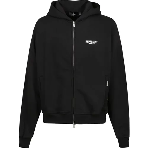 Zip-throughs, male, , Size: M Club Zip Hoodie - Represent - Modalova