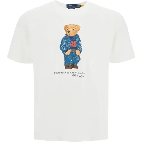 T-Shirts, male, , Size: M Classic Fit Polo Bear T-Shirt - Polo Ralph Lauren - Modalova