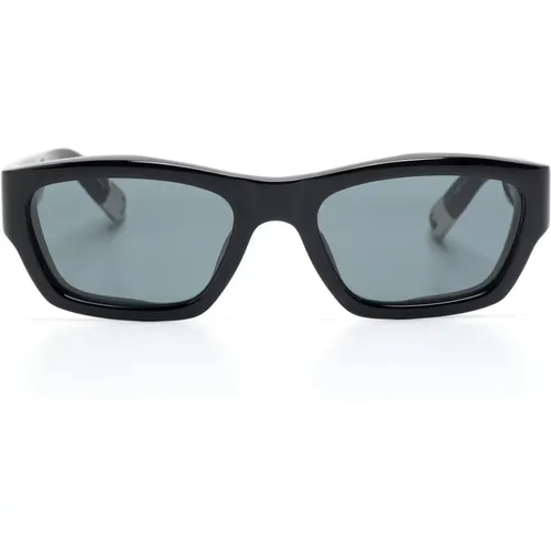 Trapezoid-Frame Sunglasses , male, Sizes: ONE SIZE - Jacquemus - Modalova