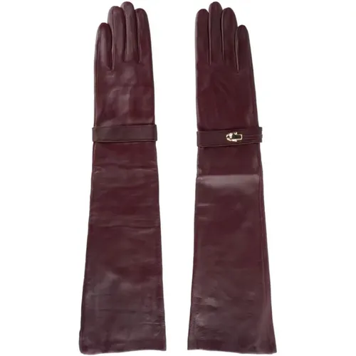 Gloves, unisex, , Size: 7 1/2 IN Leather Gloves Stylish Warmth - Cavalli Class - Modalova