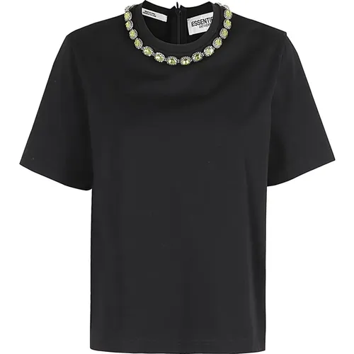 Besticktes T-Shirt für Frauen , Damen, Größe: XS - Essentiel Antwerp - Modalova