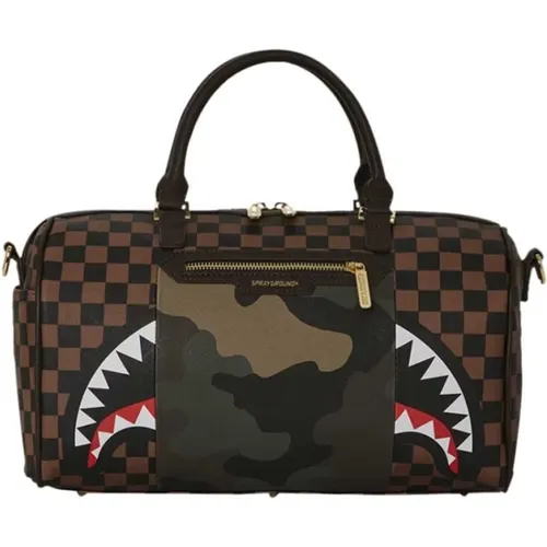 Weekend Bags, unisex, , Size: ONE SIZE Camo Accent Mini Duffle Bag - Sprayground - Modalova