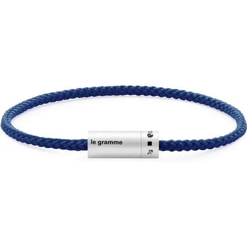 Bracelets, unisex, , Size: 2XS Royal Nato Cable Bracelet - Le Gramme - Modalova