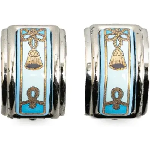 Pre-owned Jewellery, female, , Size: ONE SIZE Pre-owned Metal earrings - Hermès Vintage - Modalova