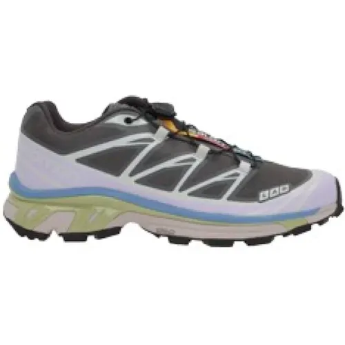 Grey Low-Top Mesh Sneakers with Contrast Details , male, Sizes: 9 UK, 7 UK, 8 UK, 10 UK, 7 1/2 UK, 9 1/2 UK, 10 1/2 UK, 8 1/2 UK - Salomon - Modalova