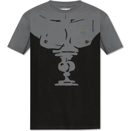 Printed T-shirt , male, Sizes: S, 2XL, M, L, XL - Vivienne Westwood - Modalova