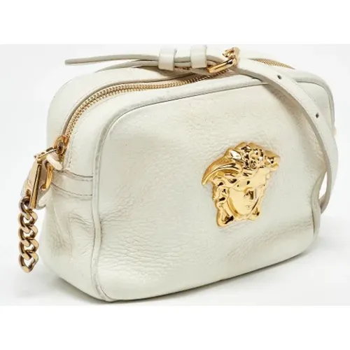 Pre-owned Cross Body Bags, female, , Size: ONE SIZE Pre-owned Leather shoulder-bags - Versace Pre-owned - Modalova