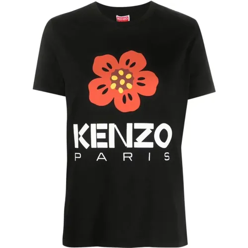 Schwarze T-Shirts & Polos für Frauen , Damen, Größe: XS - Kenzo - Modalova