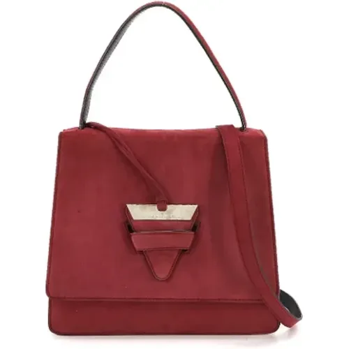 Pre-owned Suede handbags , female, Sizes: ONE SIZE - Loewe Pre-owned - Modalova