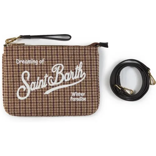 Parisian Check Mini Bag with Removable Strap , female, Sizes: ONE SIZE - MC2 Saint Barth - Modalova