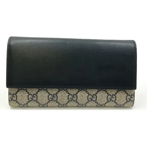 Pre-owned Wallets, female, , Size: ONE SIZE Pre-owned Leather wallets - Gucci Vintage - Modalova