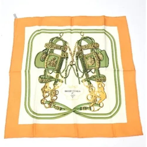 Pre-owned Scarves, female, , Size: ONE SIZE Pre-owned Silk scarves - Hermès Vintage - Modalova