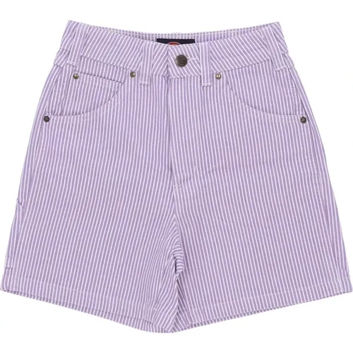 Lila Rose Hickory Shorts - Streetwear Kollektion , Damen, Größe: W29 - Dickies - Modalova