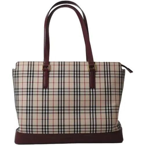 Pre-owned Tote Bags, female, , Size: ONE SIZE Pre-owned Canvas totes - Burberry Vintage - Modalova