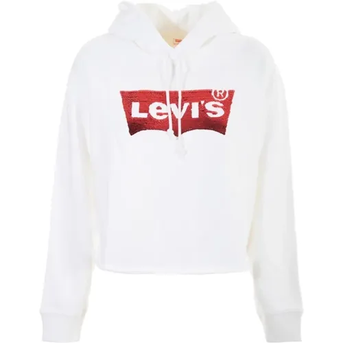 Levi's, Hoodies, female, , Size: XS Graphic Raw Cut Hoodie Sequin 56350-0008 - Levis - Modalova