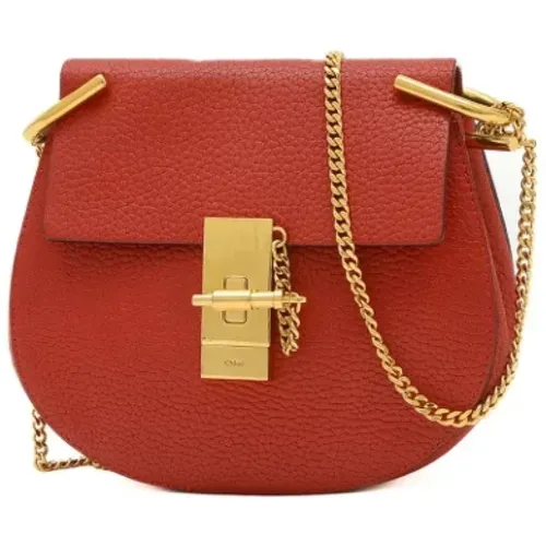 Pre-owned Cross Body Bags, female, , Size: ONE SIZE Pre-owned Leather shoulder-bags - Chloé Pre-owned - Modalova