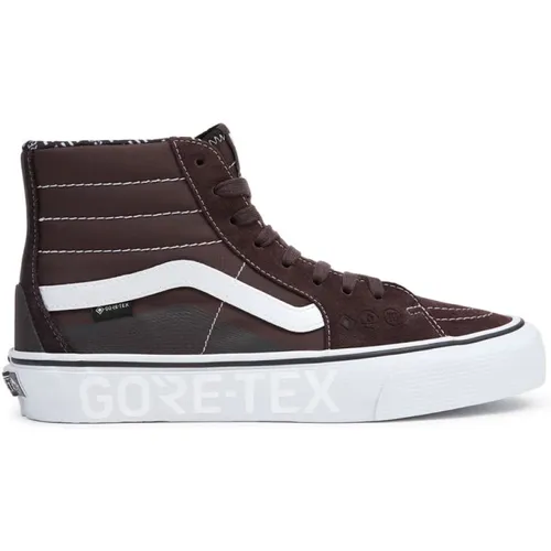 Gore-Tex High-Top Sneakers Braun Weiß , Herren, Größe: 44 EU - Vans - Modalova