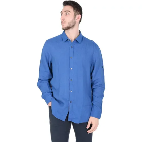 Linen Shirt , male, Sizes: S, XL - Hugo Boss - Modalova