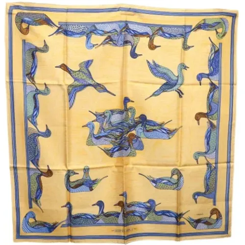 Pre-owned Scarves, female, , Size: ONE SIZE Pre-owned Silk scarves - Hermès Vintage - Modalova