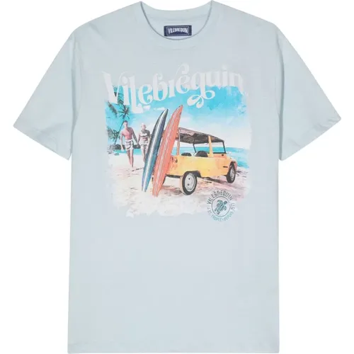 Cotton Jersey T-shirt with Logo Print , male, Sizes: M - Vilebrequin - Modalova