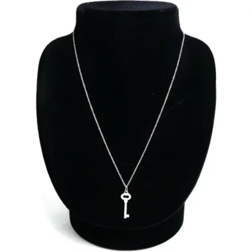 Pre-owned Jewellery, female, , Size: ONE SIZE Pre-owned White Gold necklaces - Tiffany & Co. Pre-owned - Modalova