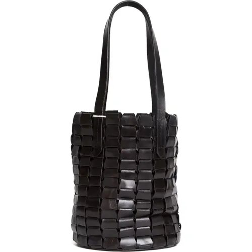 Bucket Bags, female, , Size: ONE SIZE Cestino intrecciato a mano - Dragon Diffusion - Modalova