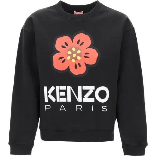 Boke Flower Rundhals-Sweatshirt , Damen, Größe: XS - Kenzo - Modalova