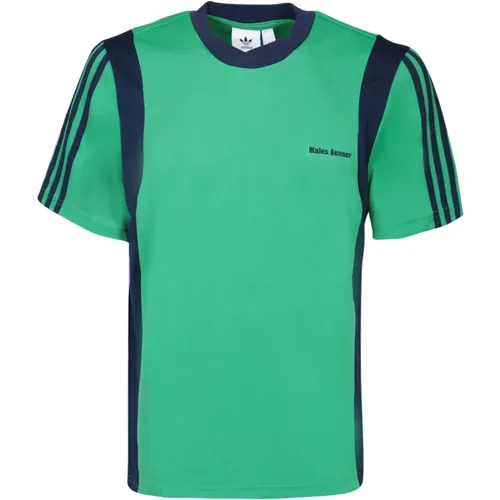 Grünes T-Shirt mit Wales Bonner Kooperation , Herren, Größe: M - Adidas - Modalova