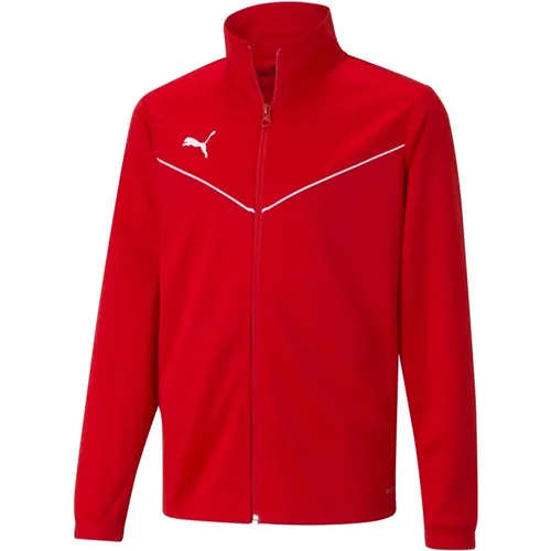 Teamrise Training Poly Jacket Rotes Sweatshirt , Herren, Größe: L - Puma - Modalova