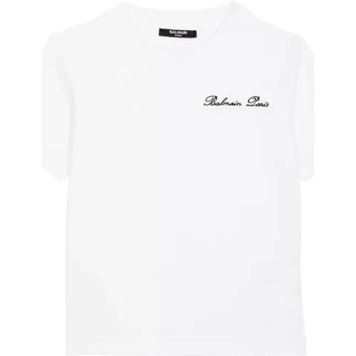Kurzärmliges Signature T-Shirt - Balmain - Modalova