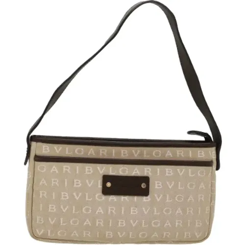 Pre-owned Canvas handbags , female, Sizes: ONE SIZE - Bvlgari Vintage - Modalova