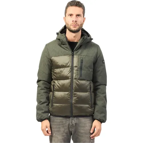 Militärische Steppjacke mit Softshell-Einsätzen , Herren, Größe: L - YES ZEE - Modalova