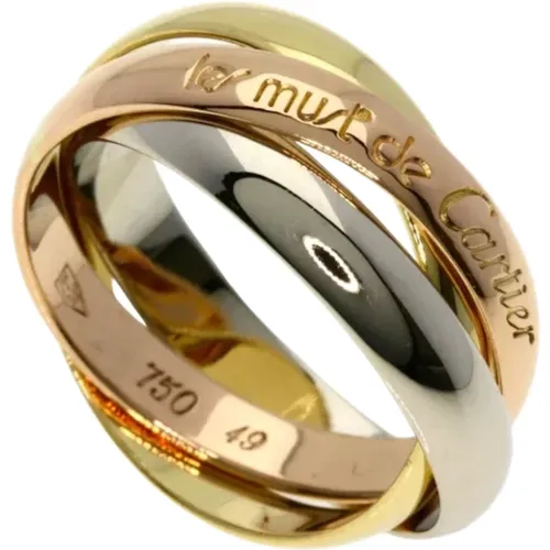 Pre-owned Gold rings , female, Sizes: ONE SIZE - Cartier Vintage - Modalova