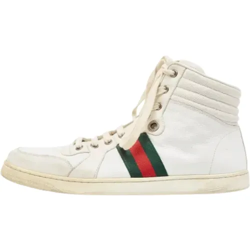 Pre-owned Sneakers, male, , Size: 10 US Pre-owned Leather sneakers - Gucci Vintage - Modalova