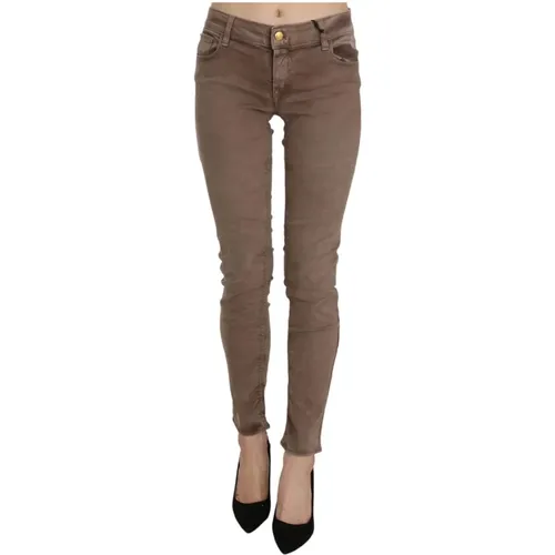 Braune Slim Fit Skinny Jeans , Damen, Größe: W30 - Cycle - Modalova