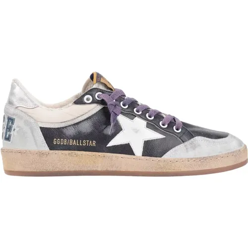 Eclipse Beige White Ice Ballstar Sneakers , Herren, Größe: 45 EU - Golden Goose - Modalova