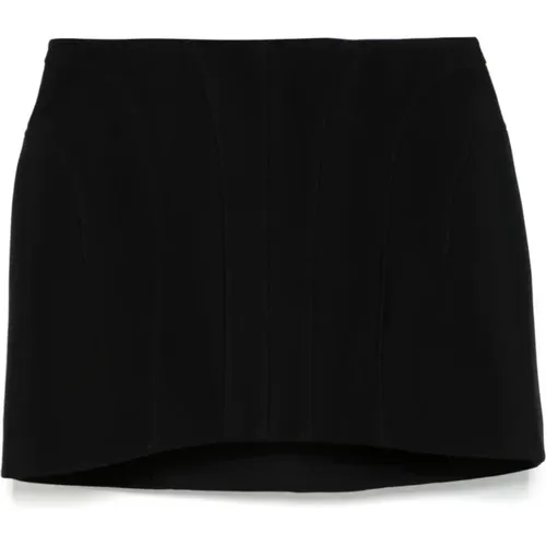 Short Skirts, female, , Size: S Sculptural Mini Skirt - Mugler - Modalova