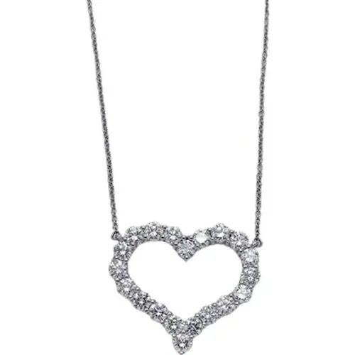 Pre-owned Jewellery, female, , Size: ONE SIZE Pre-owned Platinum necklaces - Tiffany & Co. Pre-owned - Modalova