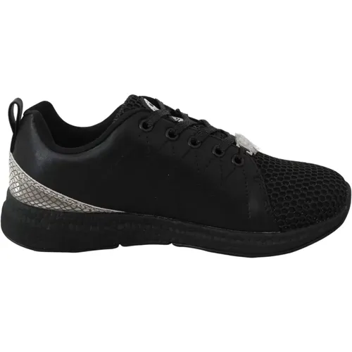 Sneakers, male, , Size: 4 US Exquisite Schwarz Runner Gisella Sport Sneakers - Plein Sport - Modalova