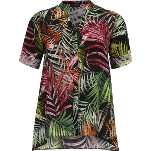 Shirt mit Dschungel-Print und Knopfleiste - Doris Streich - Modalova