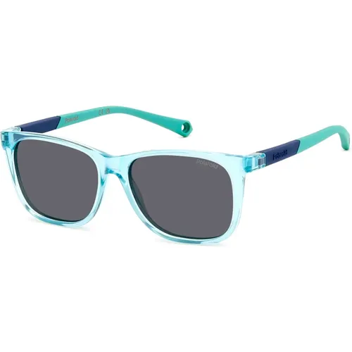 Azure/Grey Sunglasses,Grey Sunglasses PLD 8058/S,Grün/Graue Sonnenbrille - Polaroid - Modalova